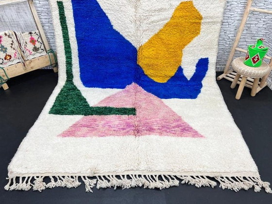 Alfombra tradicional hecha a mano de pura lana de 3/4 m – Alberto Bazzani, Wool (photo 3 of 6)
