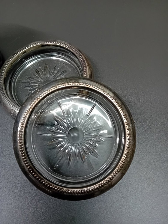 Image 1 of Sottobicchieri placcati in argento Leonard Silver Plate
