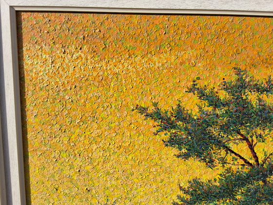 Image 1 of Scilderij boom pointillé Cees Witters