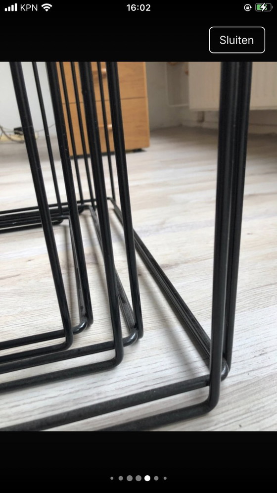 Image 1 of Dreiteiliges Set Isocele-Beistelltische von Max Sauze für Arrow – 1970er Jahre