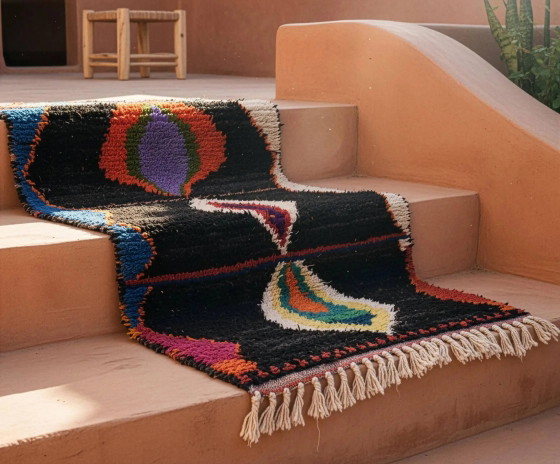 Marokkanischer Teppich aus Naturwolle, handgefertigt, 3x2 m. – Teppiche & Läufer, Wool (photo 7 of 10)