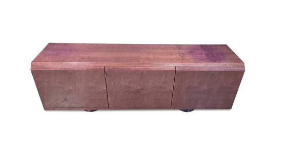 Image 1 of Crédence en loupe de Giovanni Offredi pour Saporiti, 1970