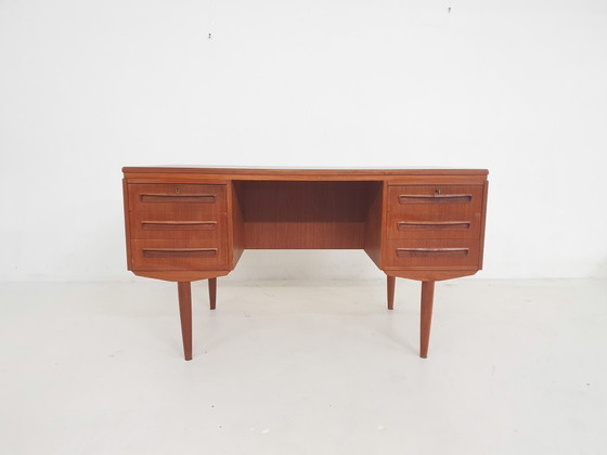 Image 1 of Teak desk by J.Svenstrup for A.P. Møbler, Denmark 1960's