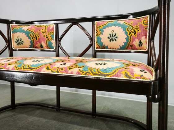 Image 1 of Sofá modernista estilo Fledermaus de Josef Hoffmann, años 30