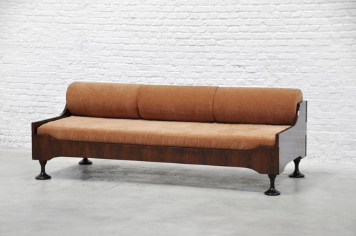 Luigi Massoni Sofa met sculpturale poten, Italië, 1959