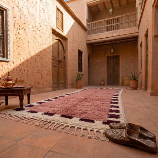 Handwoven Moroccan Runner Carpet 90cmx300cm 