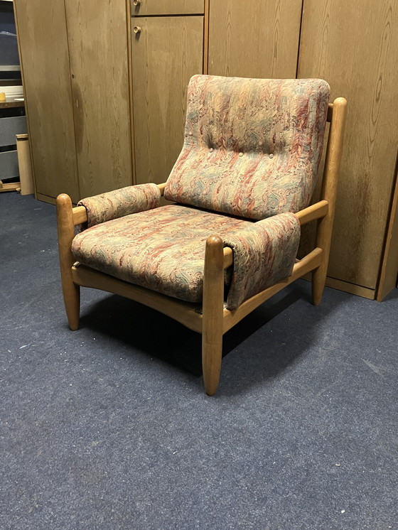Image 1 of Fauteuil eikenhout vintage - clubzetel - poltrona