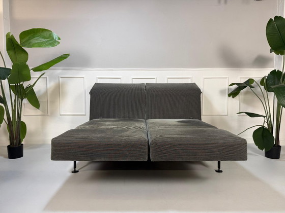 Image 1 of Brühl Moule Medium Cord Designer Sofa Schlaffunktion Couch Grau