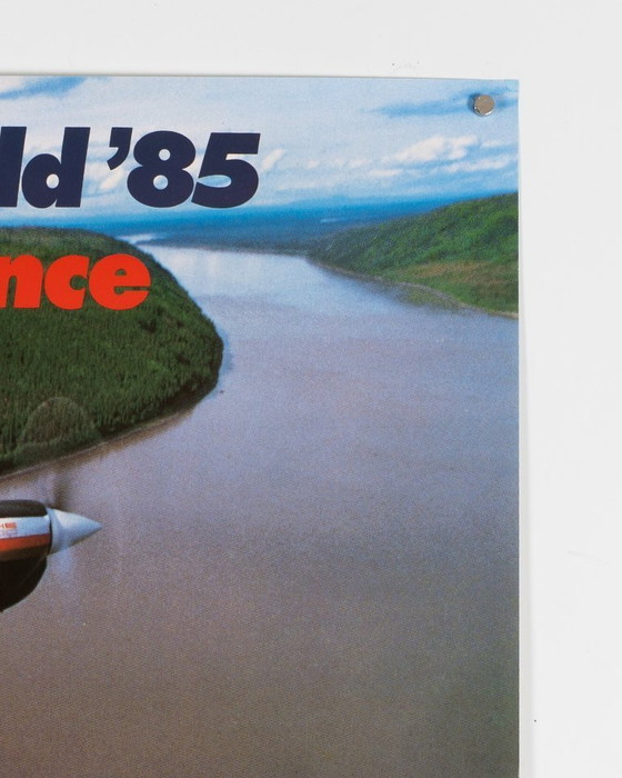 Image 1 of Porsche PFM 3200 In giro per il mondo – 1985 – Poster originale vintage Porsche di Strenger Grafik Design – Moderno – 102x76 cm