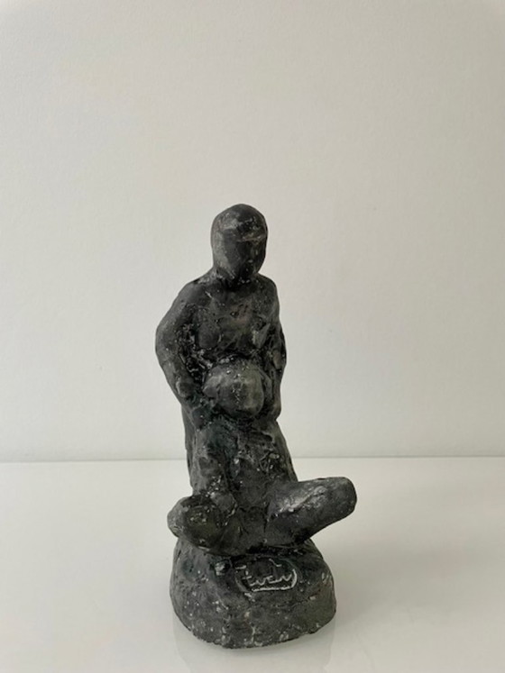 Escultura de Tony van de Vorst ‘Kinderen’ – 1989 – Stone (photo 8 of 15)
