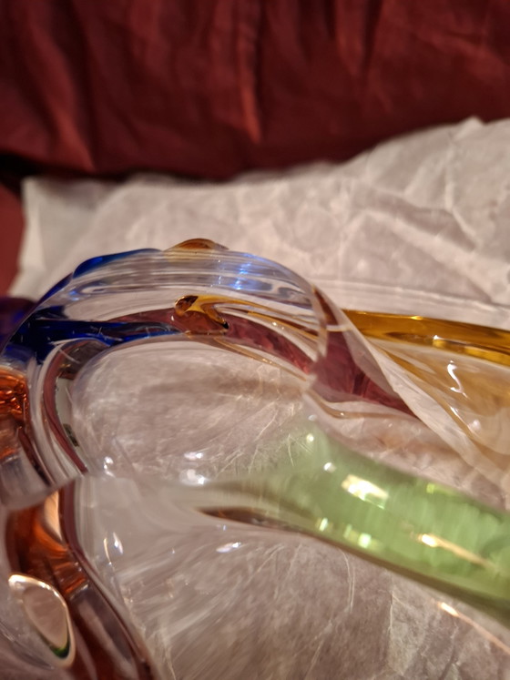 Cuenco artístico Mid-Century "Rhapsody" grande de vidrio de František Zemek para Mstišov (42 cm) – Glass (photo 7 of 12)