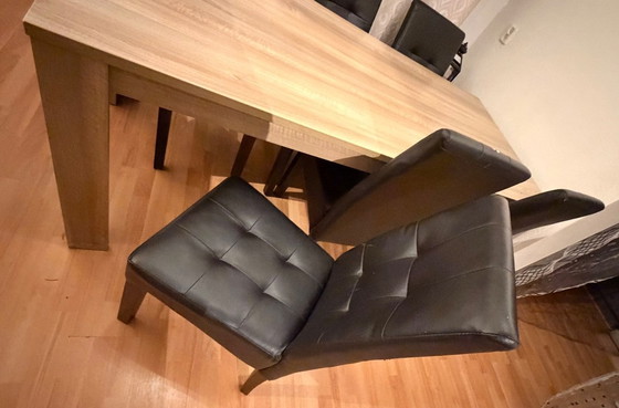 Image 1 of Dining table with 6 chairs