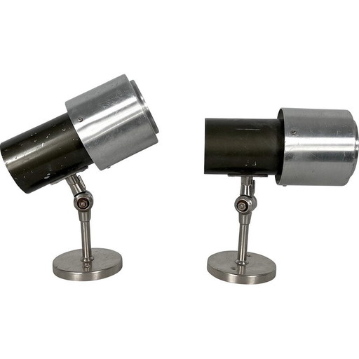 Pair of mid-century adjustable wall lamps by Stilnovo, Italy 1950s