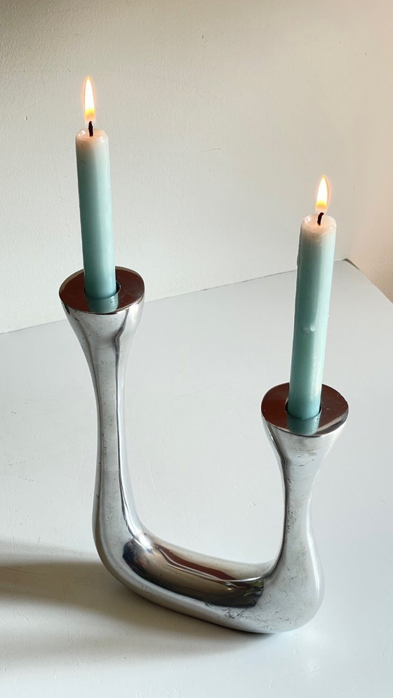 Image 1 of Candelabro antiguo de doble diseño