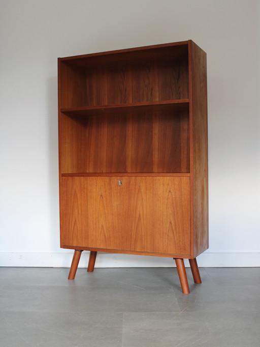 Libreria Danese Vintage con Anta a Ribalta in Teak – boekenkasten, Wood (photo 2 of 9)