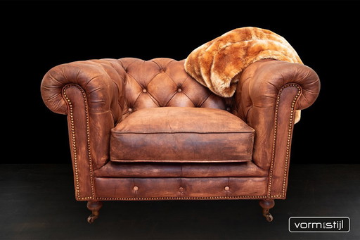 Poltrona Chesterfield originale inglese