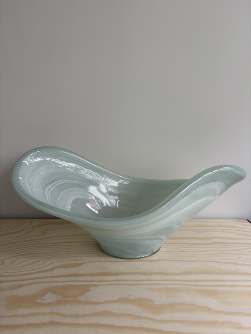 Schaal in vetro di Murano verde menta 