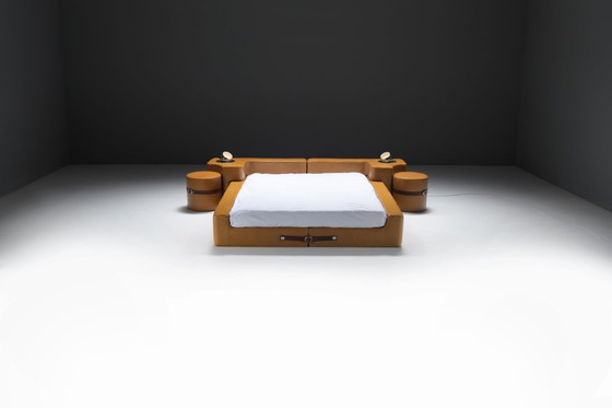 Image 1 of  TUCROMA bed and rotating warderobe with mirror by Guido Faleshini - i4 Mariani