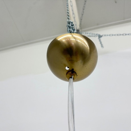 Image 1 of Mid-century design La Murrina glass hanging lamp flowers , 1970s , Italy