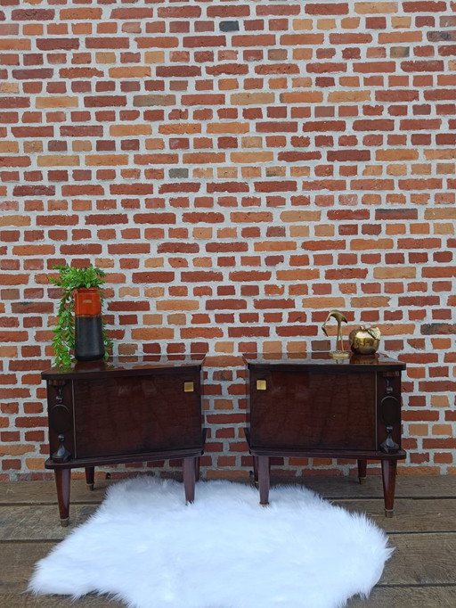 Tables de chevet modernes en palissandre du milieu du siècle