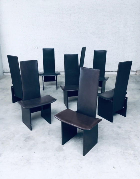 Image 1 of Postmodern Design RENNIE Dining Chair set by Kazuhide Takahama for Simon Gavina, Italy 1980's