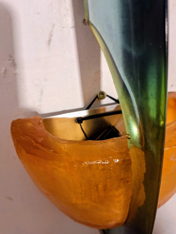 Image 1 of Steve Zoller fiberglass wall lamp from the 90s