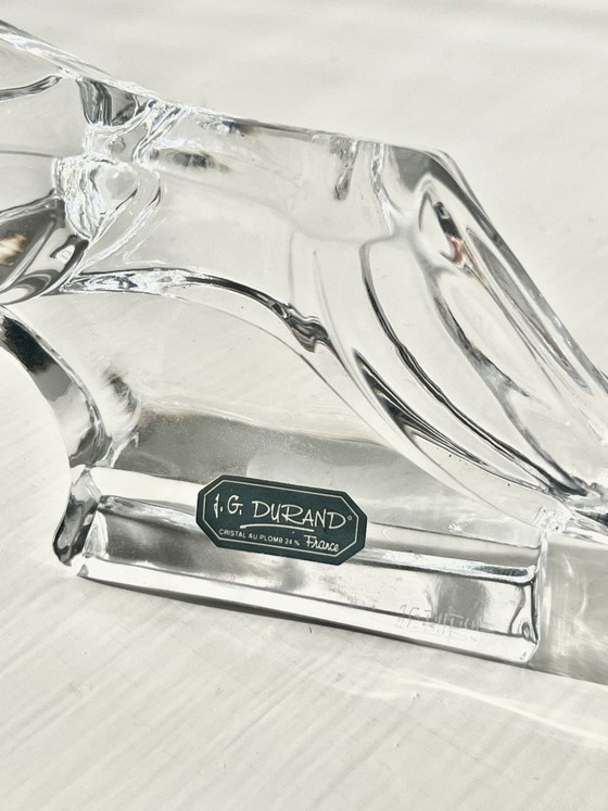 Image 1 of Fermacarte JG Durand in cristallo al piombo francese.