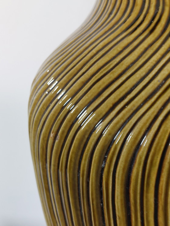Image 1 of Large yellow vintage ceramic floor vase, Carstens Tönnieshof