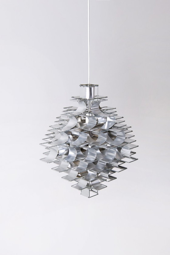 Lampada a sospensione Casiopée a 9 livelli - Max Sauze – Lampade a sospensione, Metal (photo 6 of 14)