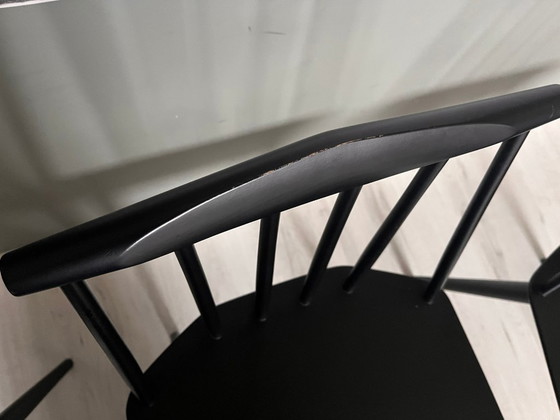 Image 1 of 3 chaises de salle à manger HAY J77 noires