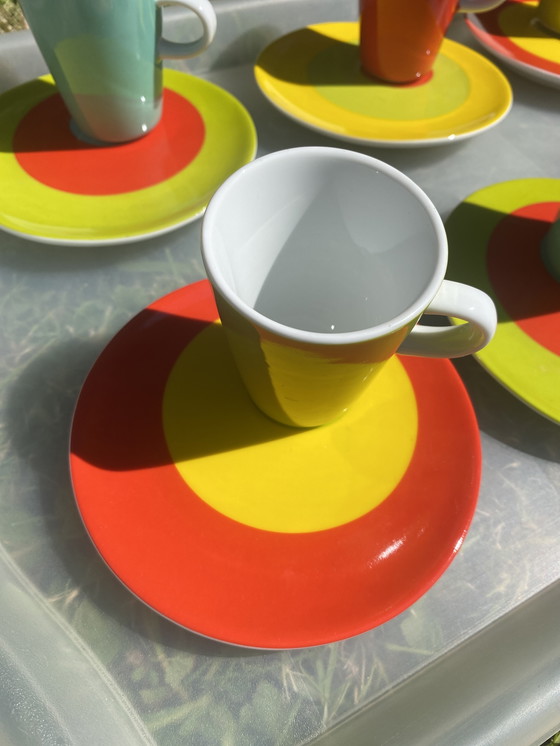 Image 1 of Lot de 6 Tasses et Soucoupes Espresso Genevieve Lethu