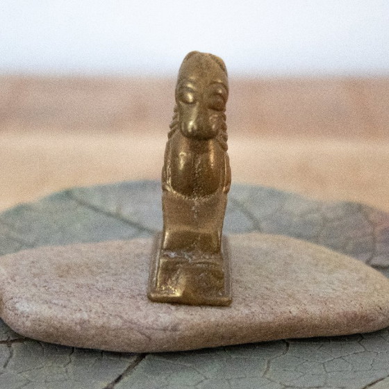 Image 1 of Antique brass scale weight, Chinese Mythological Animal