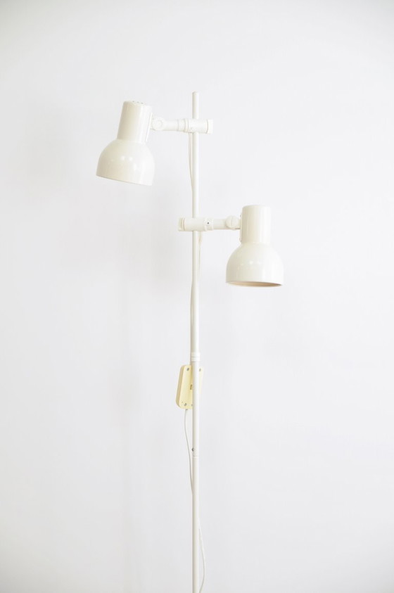 Witte Vintage Metalen Vloerlamp Ikea – Vloerlampen, Plastic (photo 2 of 7)