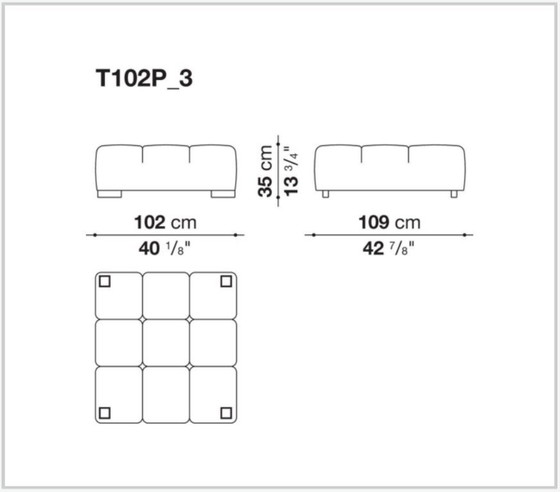 B&B Italia Tufty-Time Ottoman – Modulaire banken, Cotton (photo 10 of 10)
