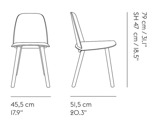 Image 1 of Muuto Nerd Stuhl Mitternachtsblau