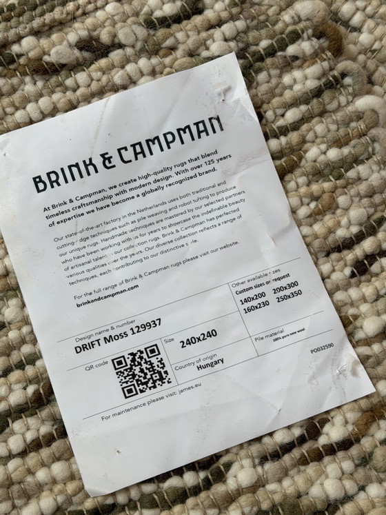 Image 1 of Tappeto di muschio Brink and Campman Drift NUOVO