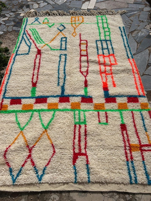 Authentiek traditioneel Marokkaans Azilal-tapijt, op maat gemaakt, 1,5/2,5 m – Ahrend, vloerkleden en tapijten (photo 2 of 7)