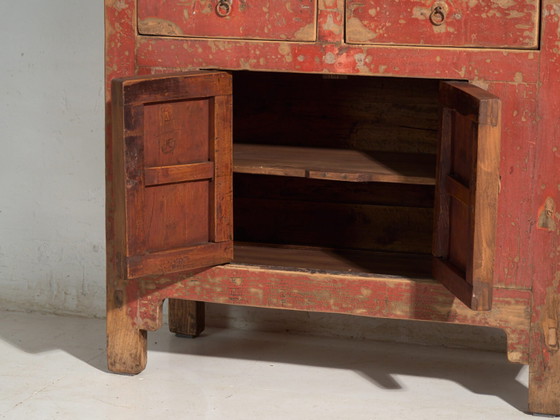 Antique chest of drawers in elm wood – China, circa 1930 – Iron (photo 38 of 40)