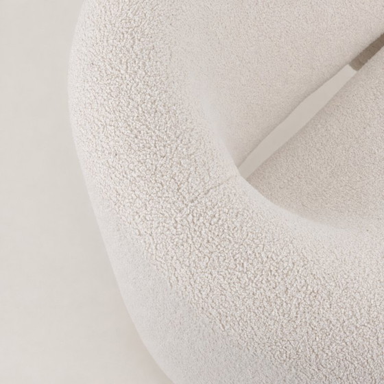 OLIVIER MOURGUE, Poltrone e poggiapiedi Montréal, Airborne Ed., 1967, Tessile, Crema, Organic Modern (foto 14 di 15)