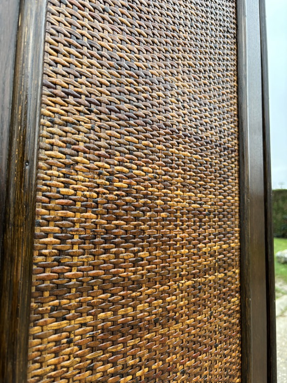 Image 1 of Vintage rotan kledingkast