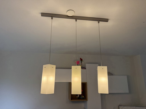 Hanglamp met glazen kappen
