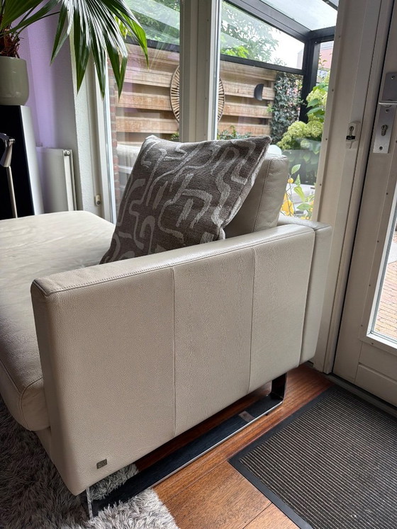 Rolf Benz Ego G crema – Chaise longue, Pelle, Metallo (photo 3 of 5)