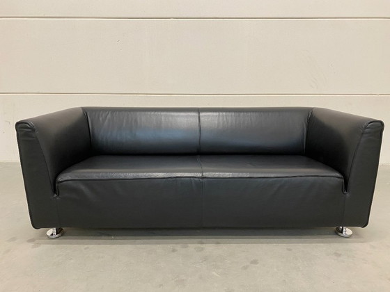 Image 1 of Gelderland 4800 2,5-Sitzer-Sofa, schwarzes Leder
