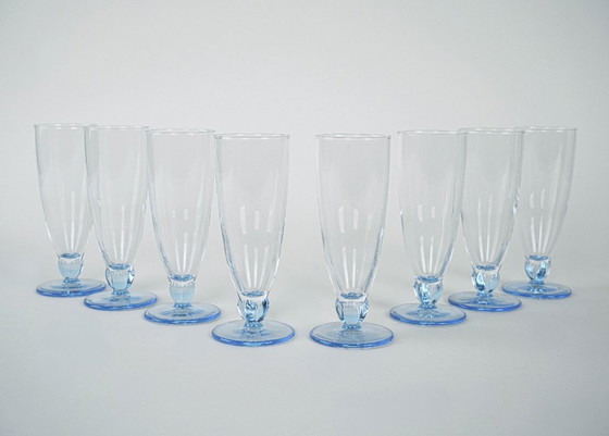 Image 1 of Set di bicchieri da champagne, design italiano, anni '80, produzione: Italia