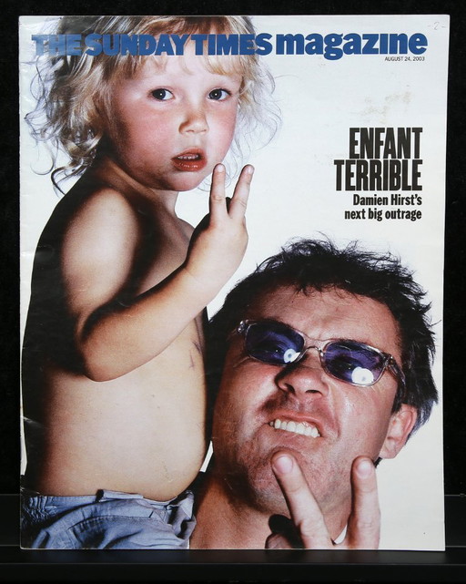 Hirst, Damien - The Sunday Times magazine - 24 agosto 2003 - 2 volte autografato