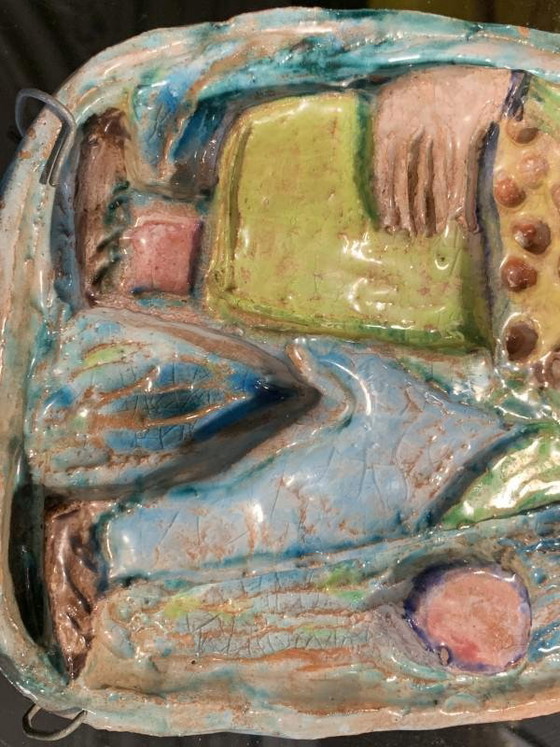 Céramique fauviste abstraite précoce de Giovanni de Simone, Sicile, Italie, années 1960 – Objets déco, Ceramic (photo 8 of 9)
