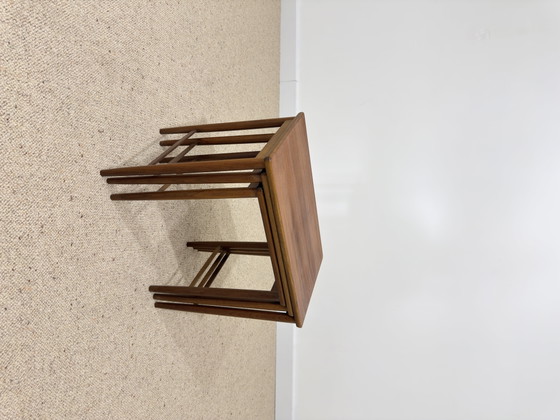 Set of 3 Scandinavian nesting tables in teak – 1960s – Dining tables, Wood (photo 6 of 6)