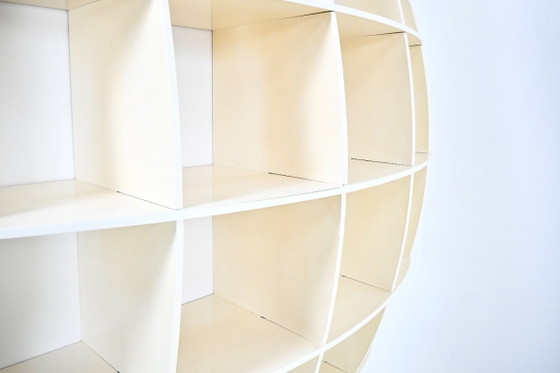Scaffali a muro Tyco di Manfredo Massironi per Nikol International, anni '70, Legno, Crema (foto 5 di 9)