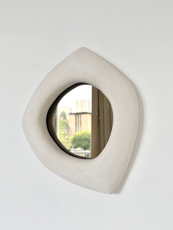 Image 1 of Franse hedendaagse keramische spiegel, "Infinito" van Renzo Maar