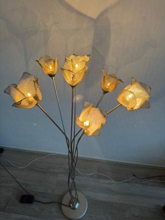 Image 1 of Unique floor lamp from Massive with 7 metal roses